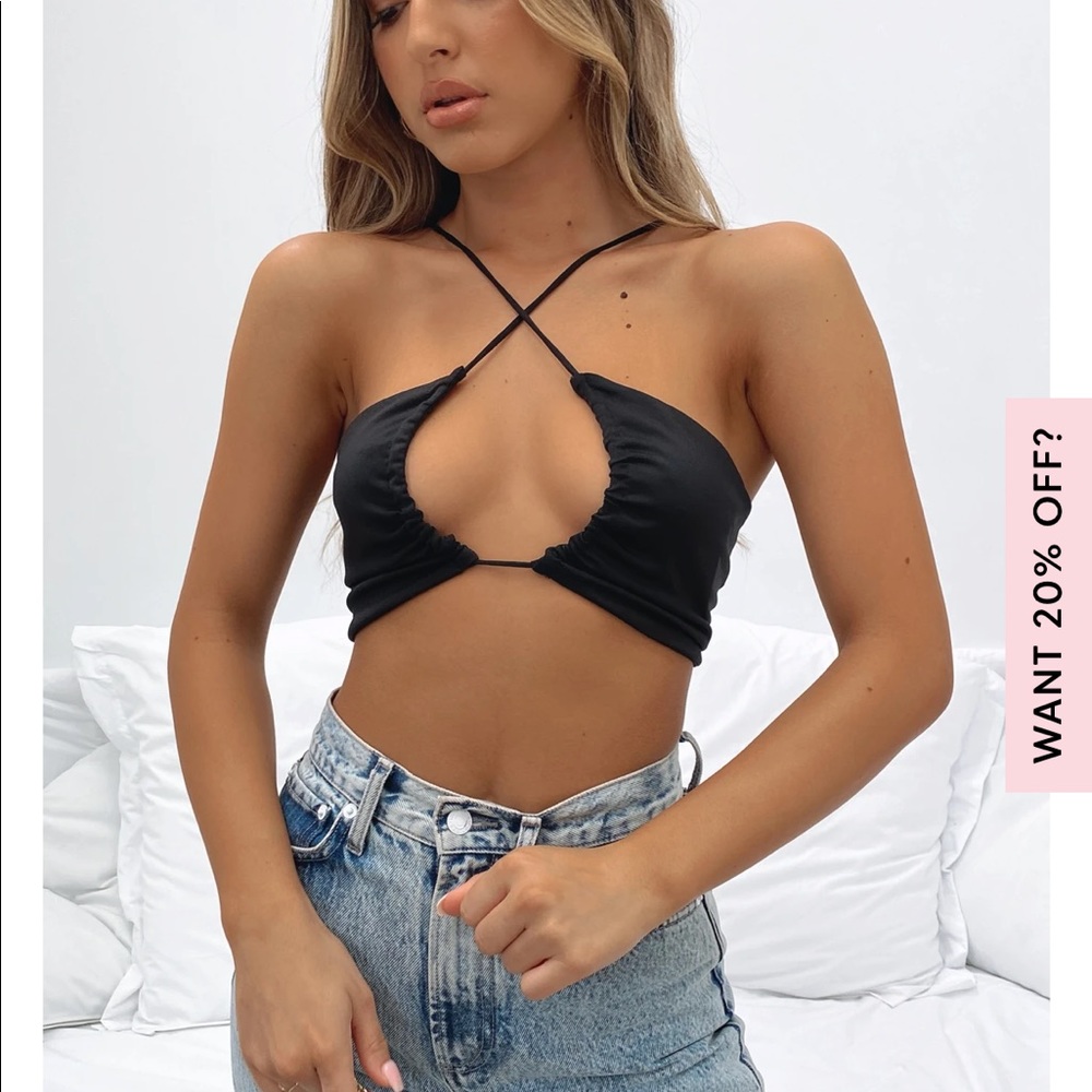 White Fox crop top